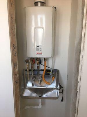 Tankless Waterheater installation