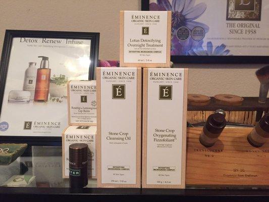 All the green 's we should eat , E'minence has put in a skin care line . Love you E'minence