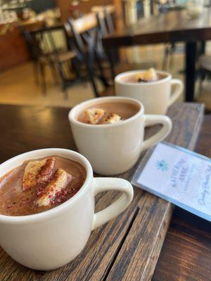 Hot Chocolate Flight (Mexican, Hazelnut & Semisweet (58%)