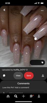 Pinterest glitter nails