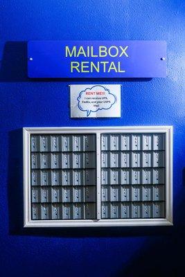 Personal mailboxes available for rent.  Ideal for both individuals and businesses, our service keeps your mail & packages safe.