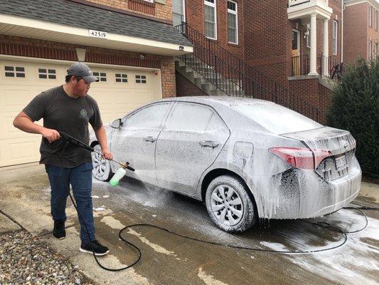 Foaming up the Toyota