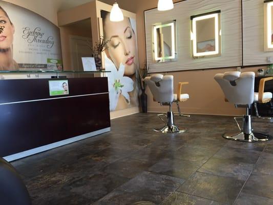 Salon and front desk