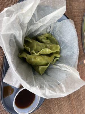 Edemame dumplings