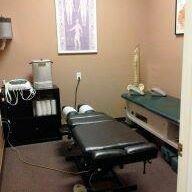 Roller table, traction, laser therapy, electric muscle stimulation, interferential therapy, ultrasound and heat.