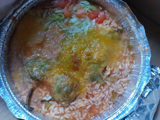 Chile relleno plate