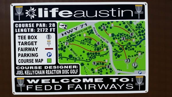 Disc Golf Course Map