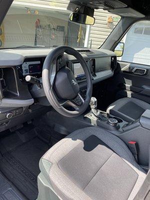 After pic of Bronco interior detail.