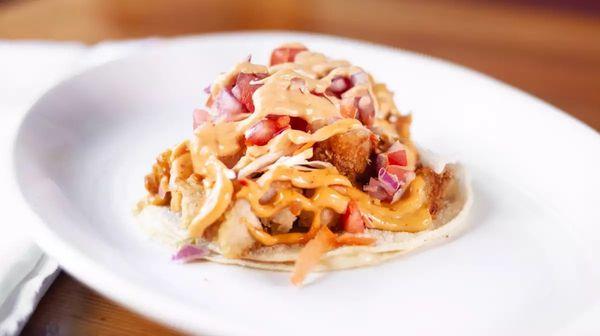 Fried chicken taco