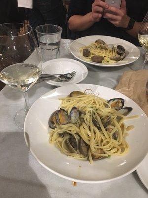 The linguini with clams. Meh. One dish was fine, the other was way undercooked. Even after we sent it back it returned weirdly salty.