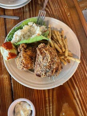 Fried Chicken, Cole Slaw & Pomme Frites