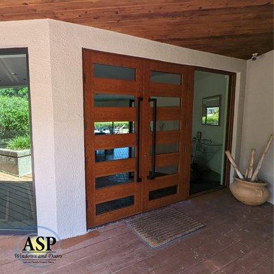 Wood Grain Color with Aluminum Design