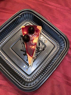 White Chocolate Cheesecake with Rainer Cherry sauce