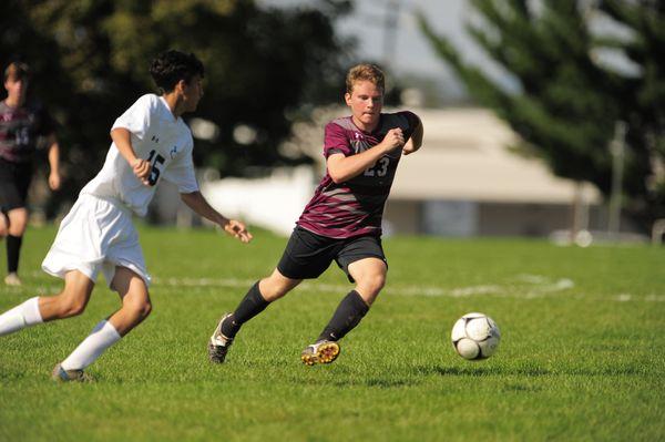 The boys varsity soccer team plays in the L-L League and earned a berth in the PIAA state tournament.