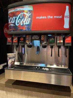 Self service Soda options