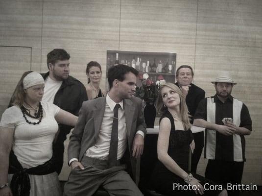 1 of our two casts for "Murder at Cafe Noir" which ran Dec 2012-Feb 2013.