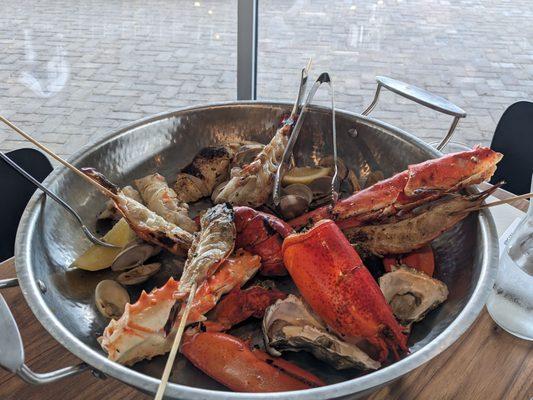 Wood grilled seafood platter