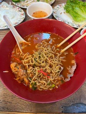 Spicy beef ramen