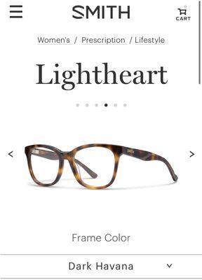 I selected these glasses, they were able to order the exact color I wanted since they only had 1 color in store.