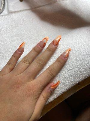 Acrylic gel nails