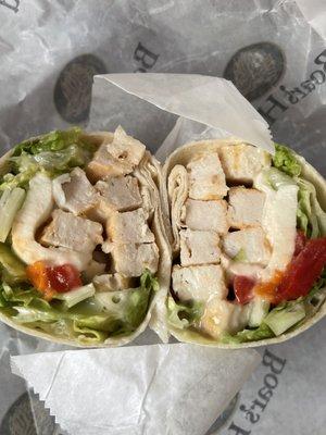 Tuscan chicken wrap