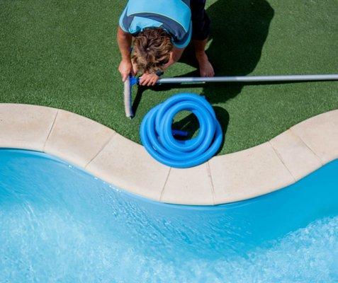 Every pool cleaning involves vacuuming and scrubbing of all pool services.