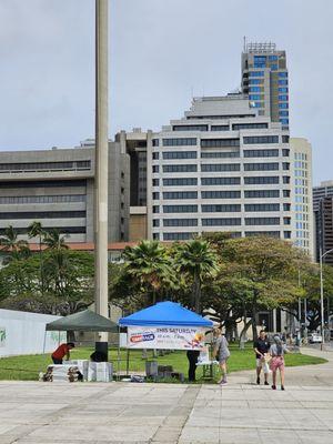 Look for this booth to drop off expired or unused prescription medications on 4.27.24 between 10am and 2pm