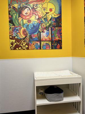 Bathroom- baby changing table