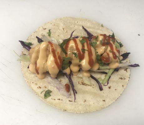 Bang bang shrimp taco