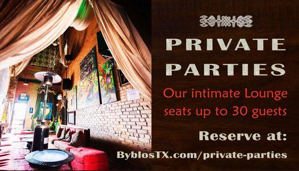 Private party room