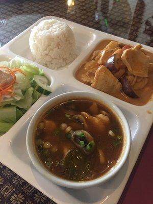 My delicious red curry lunch special