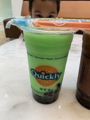 Why is the honey dew smoothie neon green? Probably because it's not honey dew!