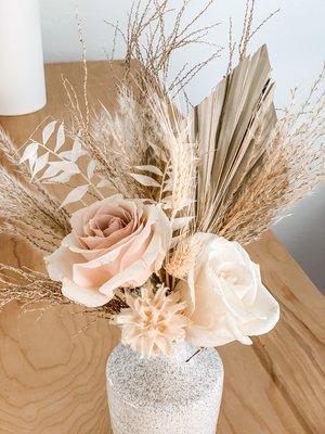 Dried arrangement