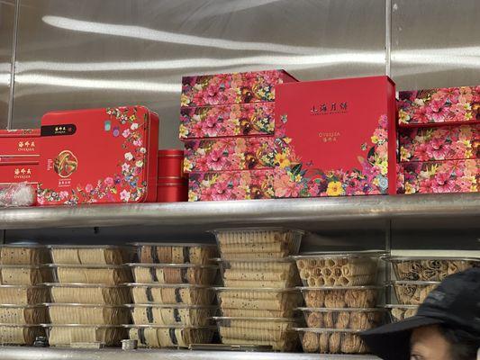 We sell Malaysian sweet treats and moon cakes during the summer/fall season!