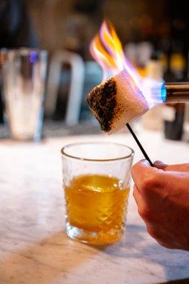 Campfire Marshmallow Old Fashioned