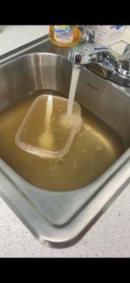 Brown water at the school! Ran for 2.5 hours and we as parents were not notified!!