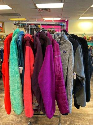 Plato's Closet Rivergate is always stocked on North Face, Patagonia, Columbia and more cold weather faves!