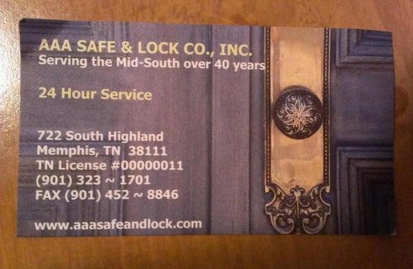 AAA SAFE & LOCK CO. INC.