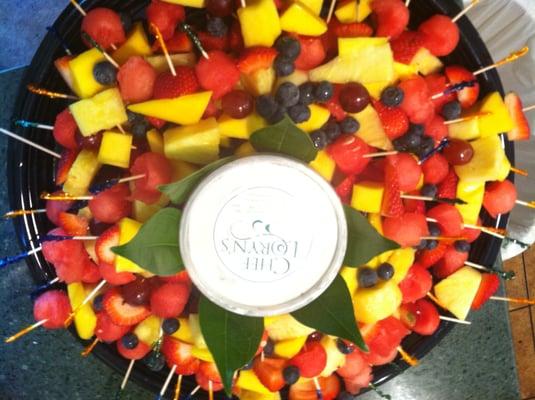 Fruit Kabobs with Yogurt Dip