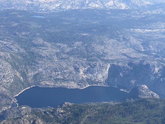 Hetch Hetchy reservoir and Wapama Falls