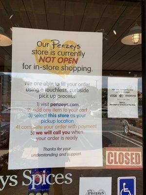 As of 11/6/2020, in-store shopping was not open -- You order on the phone, and u can pick up from the outside.