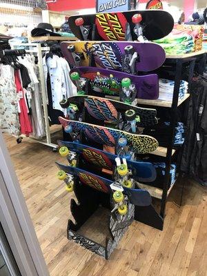 Lots of skateboards to choose from