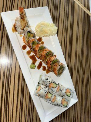 Shrimp Tempura & Spicy Krab Roll