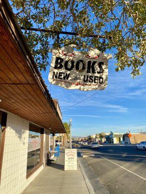 Signs on the sidewalk