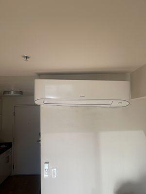 Crooked A/C installed 12 months into lease. Prior, zero functioning A/C.