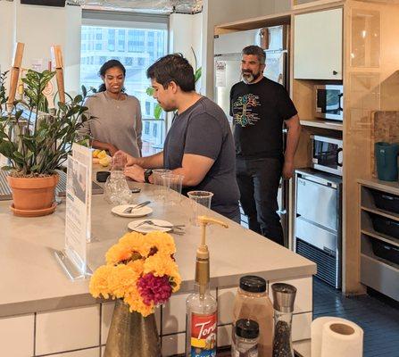 Making non-alcoholic Chilean micheladas.