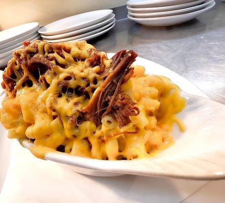 Barbecue Pork Mac and Cheese