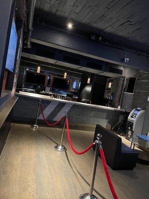 VIP area and bathrooms