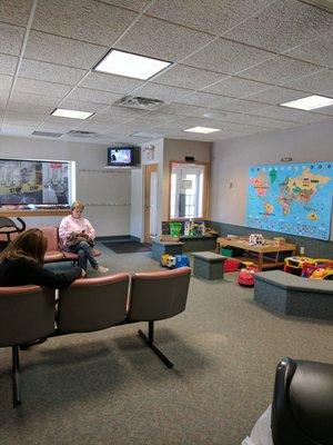 Patient Lounge - Kids Play Area and TV