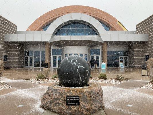 It's snowing at the Albuquerque Balloon Museum